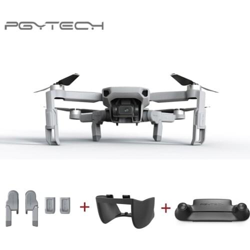 PGYTECH 3PCS For DJI Mavic Mini Landing Gear Extension + Remote Control Guard + Gimbal Lens Hood