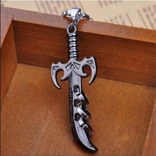 Hip Hop Jewelry For Tarot Gift New Womans Accesories Wholesale Fashion Sword Cross Pendants Chain Around The Neck Mens Necklace