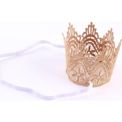 Newborn Baby Girls Infant Toddler Big Crown Headband Hair Band Headwear Tiara NEW