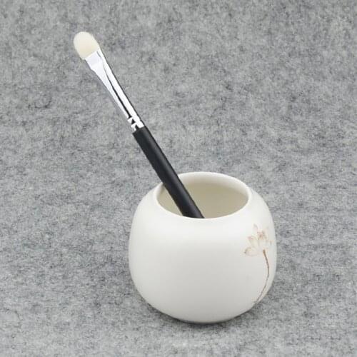 R105 Professional Handmade Make Up Brush Medium Eye Shadow Brush Soft Saikoho Goat Hair Cosmetic Tools Black Makeup Brushes