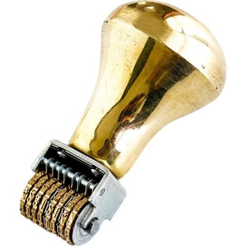 Retro Roller Date Stamp Copper Metal Calendar Time Stamp Diy Handmade Soap Date Wax Seal Beads