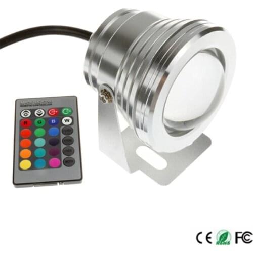10W RGB LED Underwater Light 85-265V LED Dimmable Lighting Lamp Pond Light Fountain Lamp Pool Light 5pcs/lot Free shipping