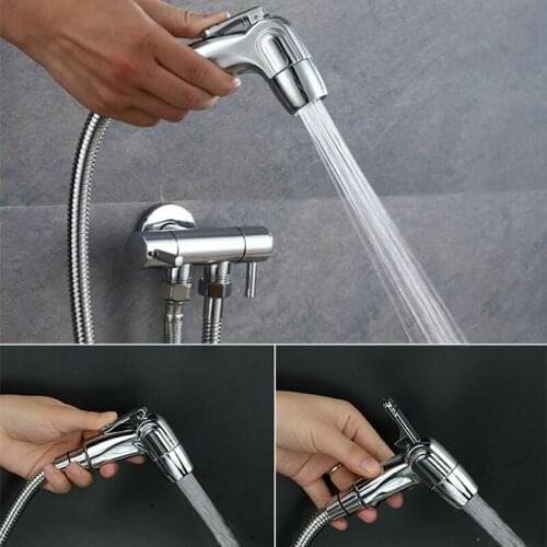 Handheld Toilet Bidet Sprayer Set Kit Stainless Steel Hand Bidet Faucet For Bathroom Hand Sprayer Shower Head Self Cleaning