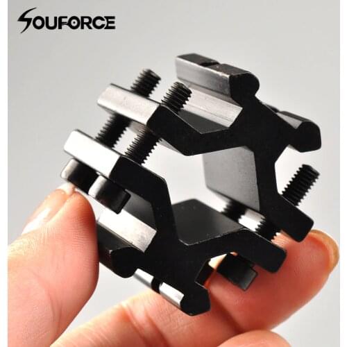 Tactical 20mm Picatinny Weaver Rail Barrel Mount Adapter with Wrench for Scope Flashlight Laser