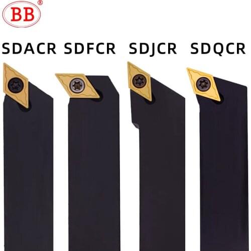 BB SDJCR SDACR SDFCR SDQCR SDNCN Lathe External Turning Tool Holder Screw DCMT 1616H11 2020K 2525M 93 Degree