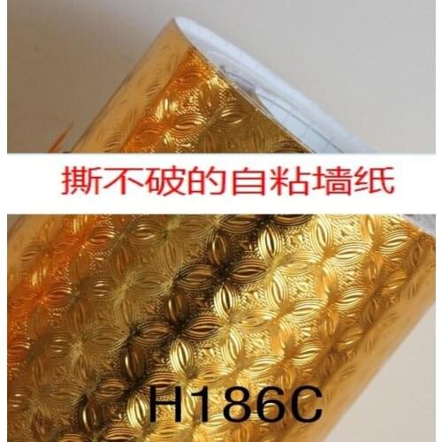 Thickening pvc wallpaper gold coins vintage quality 0.6m* 5m adhesive paper for furniture waterproof wallpaper for bathroom