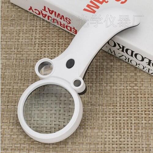 2.5X 25X 55X 65mm LED Illuminated Handheld Educational Reading Jewelry Magnifying Glass Toys Magnifier Loupe with UV Light Lamps