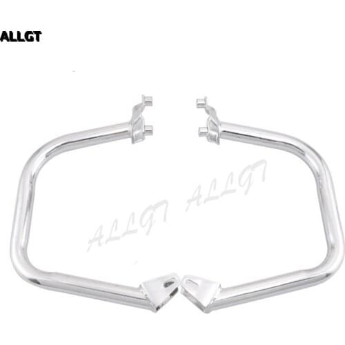 ALLGT Engine Guard Protector Crash Bars for Harley Davidson STREET 750 500 2015 2016 Silver