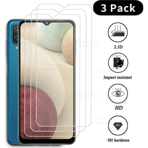 3PCS Protective Glass on For Samsung A12 A11 A02 S A51 A71 A21S screen protector Tempered glass For Samsung A 12 A31 A32 Glass