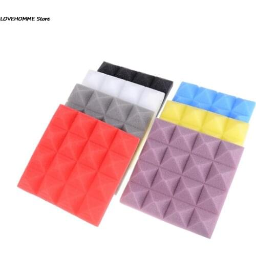 1pc colorful Soundproofing Foam Acoustic Foam Sound Treatment Studio Room Absorption Tiles Polyurethane foam