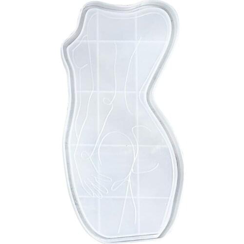 2021 New Sexy Woman Tray Mold DIY Epoxy Resin Glue Silicone Mold Female Body Coaster Mold