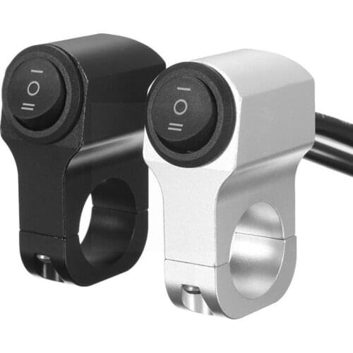 22cm Aluminum Alloy Motorcycle Handlebar Headlight Switch Switch Switch Retro Spotlight Three-position Waterproof Fog N9W3