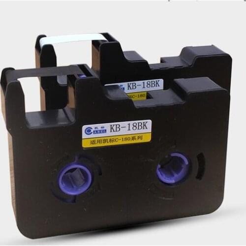 12MM Label Tape For Ribbon Printe C-180E C-180T KB-112Y/W KB-109Y/W KB-106Y/W