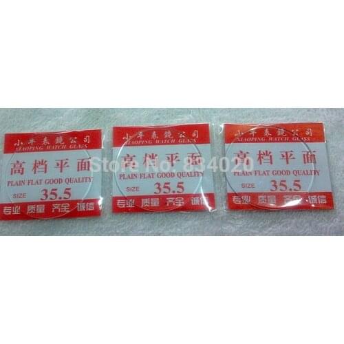 40pcs 1mm Selected Size 16~25.5mm Flat Mineral Round Watch Glass Accessories Watch Repair Crystal