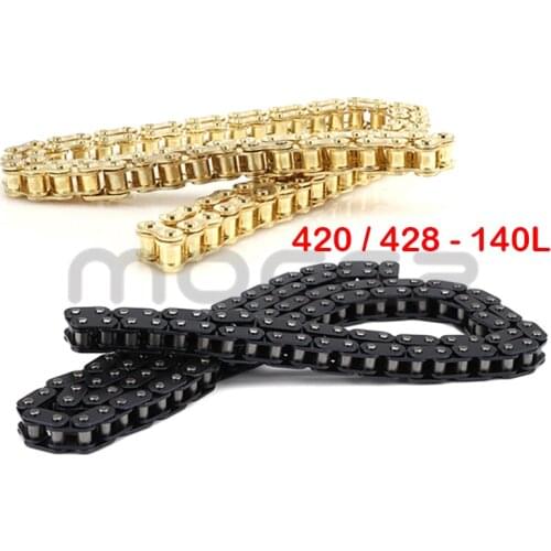 420/428 Chain 140 Links Heavey Duty Drive Link For Minimoto 150cc 125cc 110cc 140cc ATV Dirt Pit Bike Scooter Gokart