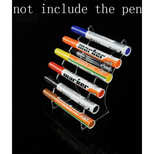 Acrylic 6 position DIY Pen holder Pencil marker pen Display Multi-Functional Exhibition Stand Jewelry Display Holder Shelf
