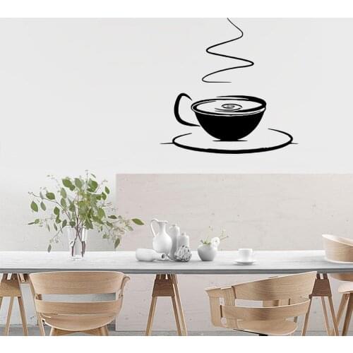 Diy Coffee Waterproof Wall Stickers Home Decor Decor Living Room Bedroom Removable Wall Decoration Murals