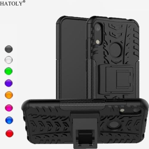 For Huawei Y6 2019 Case Silicone TPU PC Armor Shockproof Case Back Cover For Y6 2019 Case For Huawei Y6 2019/Huawei Honor 8A