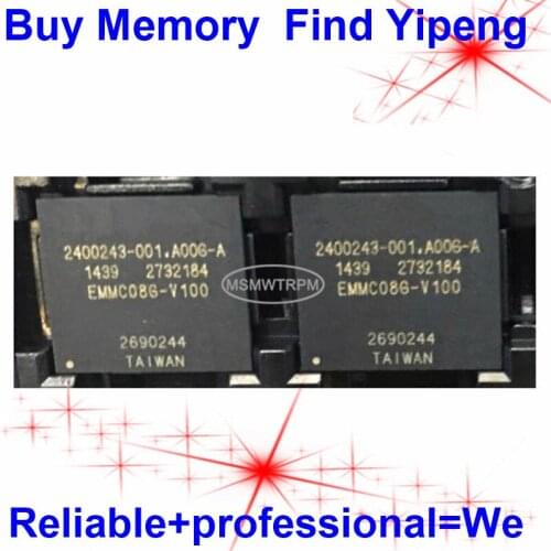 EMMC08G-V100 BGA153Ball EMMC 8GB Mobilephone Memory New original and Second-hand Soldered Balls Tested OK