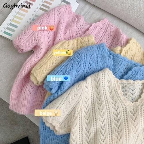 Goghvinci Women's Knitted T-shirts