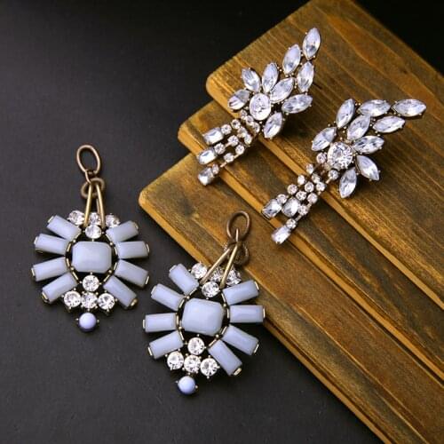 Kissme Vintage Style Drop Earrings For Women Delicate Crystal Clearance Sale Earrings Big Discount New Fashion Jewelry Wholesale