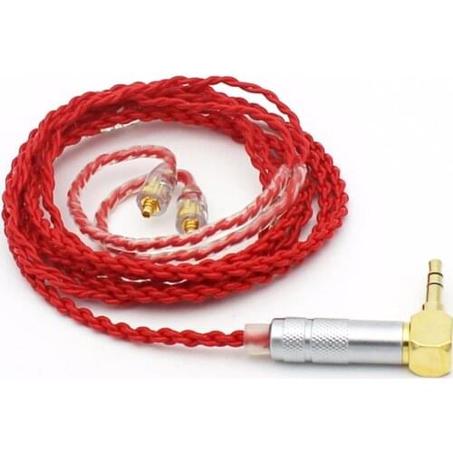 Red Custom Made 4 Core MMCX Cable ,Earphone Upgrade Cable,wire for Shure SE846 SE535 SE315 SE215 UE900