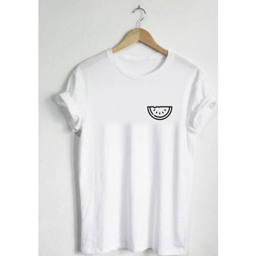 Watermelon Cute Foodie Gift T-Shirt Unisex Lunch Breakfast Watermelon Seeds Park Picnic Slogan Tee Graphic Vintage Cotton Tops