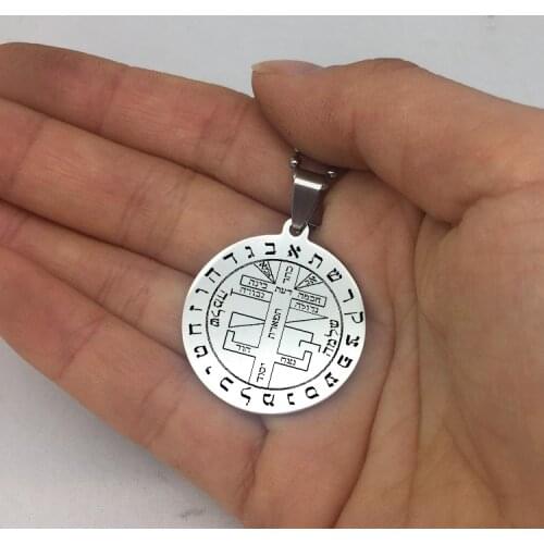 Mystical Figure of Solomon Necklace Choker Long Beads Chain Disc Necklaces Jewelry Best Gift for Your Friends YP6712