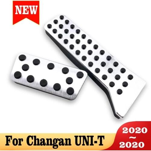 Car Fuel Foot Pedal Brake Pedal Cover For Changan UNI-T 2020 Aluminum Alloy Car Pedals Styling Accessories