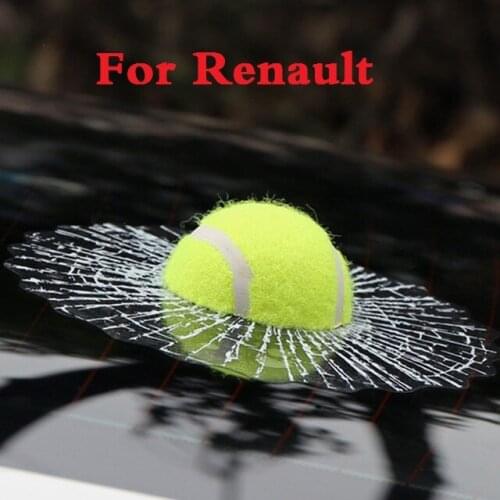 New Car-Styling Tennis Baseball 3d Hit The Glass Sticker For Renault Sandero Rs Symbol Talisman Twingo Twizy Vel Satis Wind Zoe