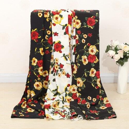 New Style Huayao Crepe Polyester Fabric Autumn De Chine Dress Shirt Vintage Printed