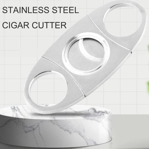 Hot Portable Size Cigar Cutter Metal Classic Cutter Guillotine Cigar Scissors Gift Cigar Cutter Stainless Steel Fast Delivery