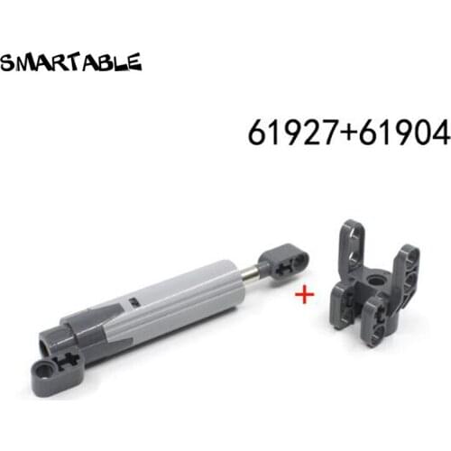 Smartable Technic Big Push Rode & Head MOC Parts Building Block Toy For Children Compatible technic 61927c01+61904 2pcs/set