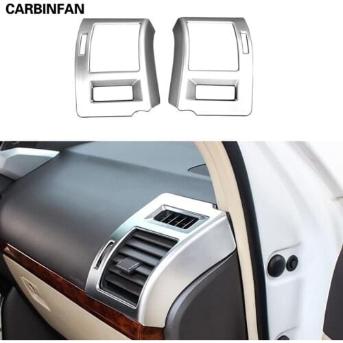 Car Styling ABS peaker Vent Sequin Sticker Case Cover Trim 2Pcs/Set For Toyota Land Cruiser 150 Prado LC150 FJ150 2010-2017