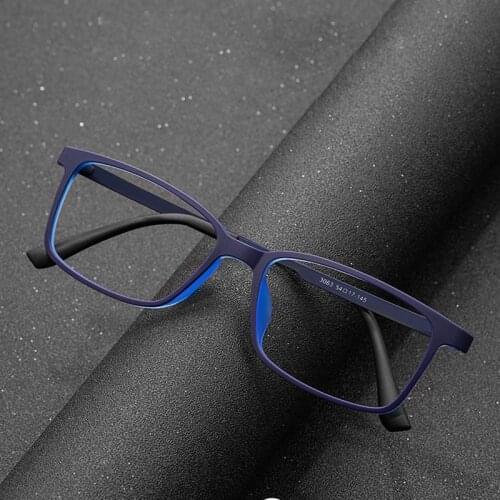 Ultralight TR90 Square Glasses Frame Men Optical Myopia Eyeglasses Male Women Plastic Titanium Prescription Eye Glasses