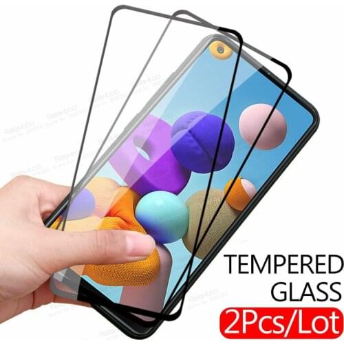 2pcs 99D Full cover protective Glass For samsung galaxy a21s screen protector sumsung a51 a71 a11 a21 a31 a41 a 21s 51 a71 Film