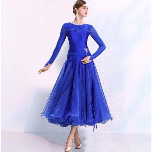 Women Ballroom Dress Standard Dance Dress Plus Size Ballroom Costume Red Tango Dress Viennese Waltz Dress