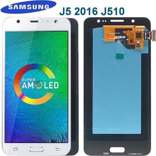 Original Super AMOLED For Samsung Galaxy J5 2016 J510 LCD Display Touch Screen Digitizer for J510FN J510F J510G J510Y Lcd Screen