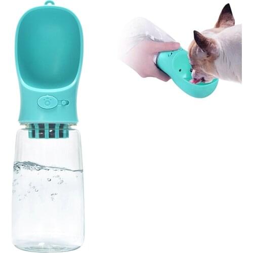 350/550ml Leak Proof Portable Pet Water Bottle, Large Dog Water Feeder for Walking, Puppy Cat Travel Water Bottle
