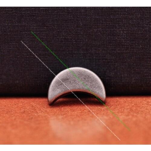 50PC 11*7mm Antique Silver Plate Moon Shape fastener Rivet Stud Leathercraft Belt Bracelet Decor Concho Rivetback