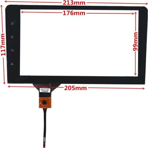 8 inch GT911 BR10178R Capacitive Touch Digitizer for Car DVD GPS navigation multimedia Touch screen panel Glass