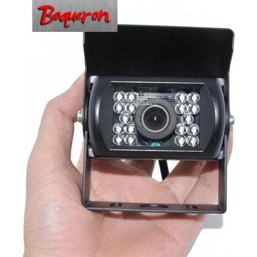 BOQUERON 12V - 24V Car Camera For Truck Van Trailer Buses Night Vision HD CCD Waterproof Car reversing backup rear view camera