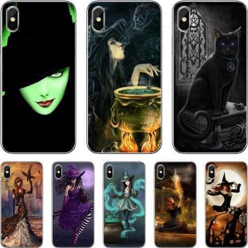Halloween-Moon-Witch-Horror-Skin Phone Cases For Huawei Mate 20 30 40 7 8 9 10 Lite Pro P Smart 2018 2019 Plus G7 G8