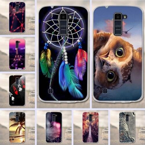 For Capa LG K10 Case for LG K10 2016 K420N K430 Soft Silicone TPU Painted Bakc Phone Cover for LG K 10 K10 LTE K430ds Case Cover