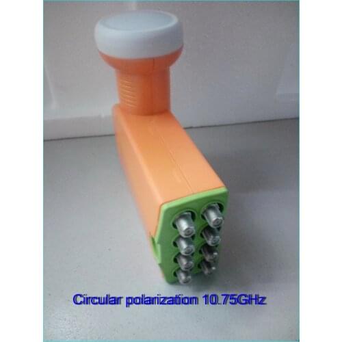 Circular polarization Octo LNB 10.75GHz Best Signal digital HD KU Band High Gain Low noise satellite LNB