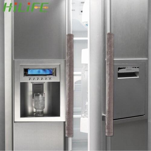 HILIFE 2Pcs/set Dust Covers Portable Door Knob Cover Double Side Refrigerator Door Handle Protector Home Decoration