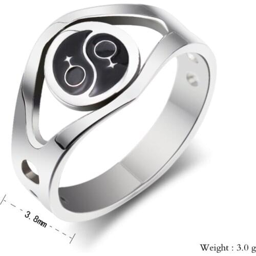 LGBT 2020 New Titanium steel Gender symbol rings creative Enamel ring gay pride lgbt ring