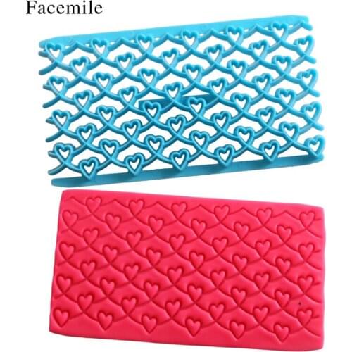 LOVE HEART Shape Fondant Cake Cookie Embosser Cutter Mold Embossing Biscuit Sugar Craft Cake Kitchen Molds 54112 Gift