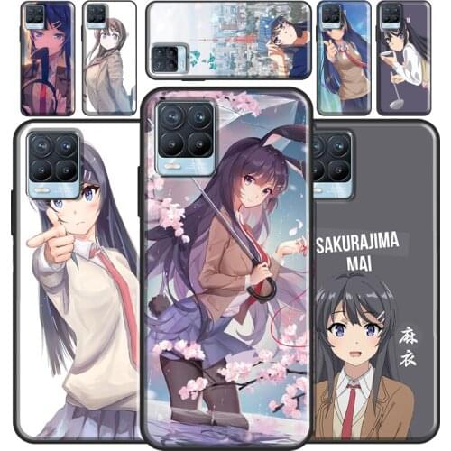 Mai Sakurajima For OPPO Realme C21 C15 C11 C3 GT Q3 6 7 8 Pro Case Cover For OnePlus 9 Pro Nord 2 8T 9R