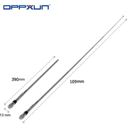 OPPXUN Telescopic VHF Foldable Antenna Astro 320 Accessories SMA Male Hunt Tracking Walkie Talkie Antenna Full Length 1M